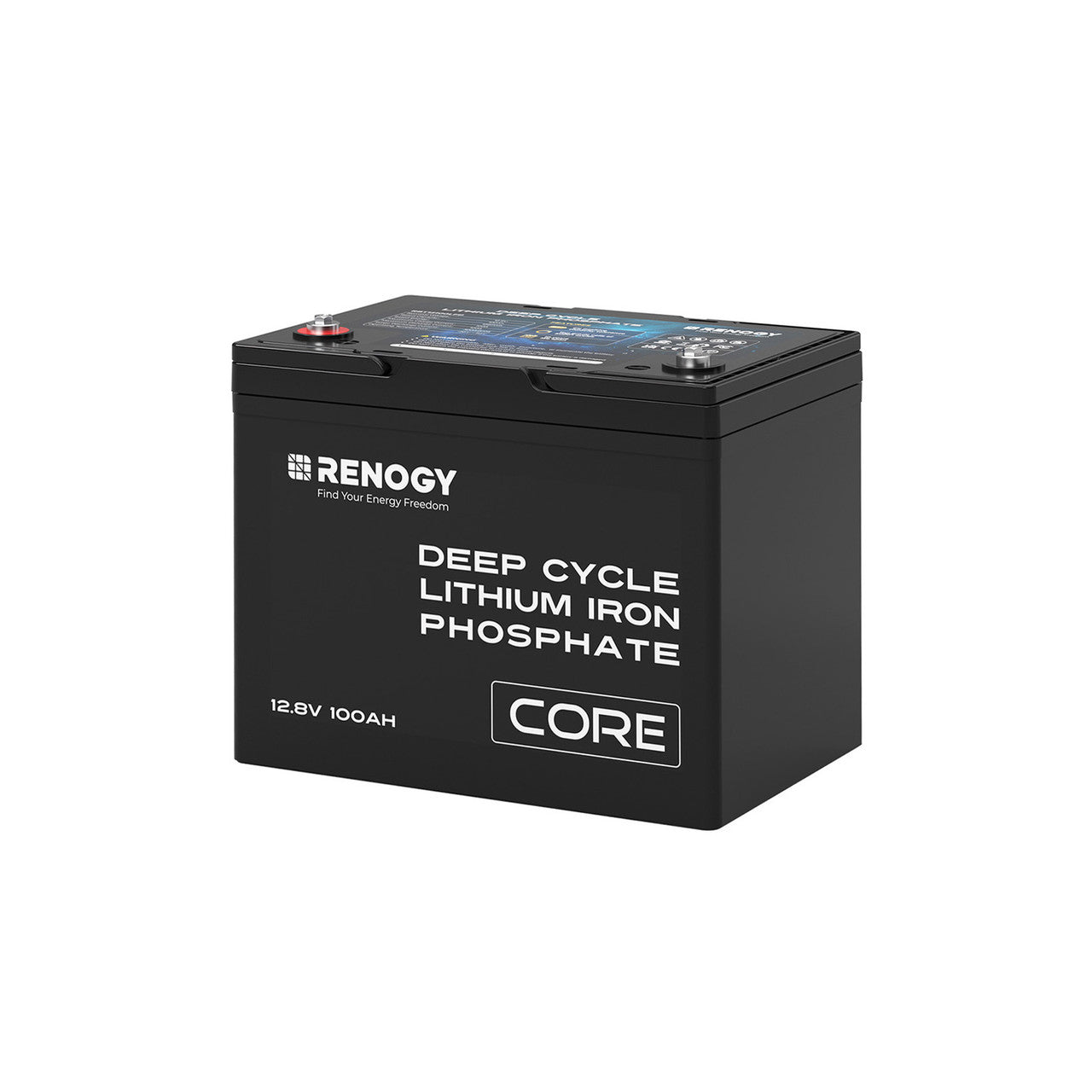 Renogy 12V 100Ah Core Series Deep Cycle Lithium Iron Phosphate Battery - Solar Generators and Power Stations Plus
