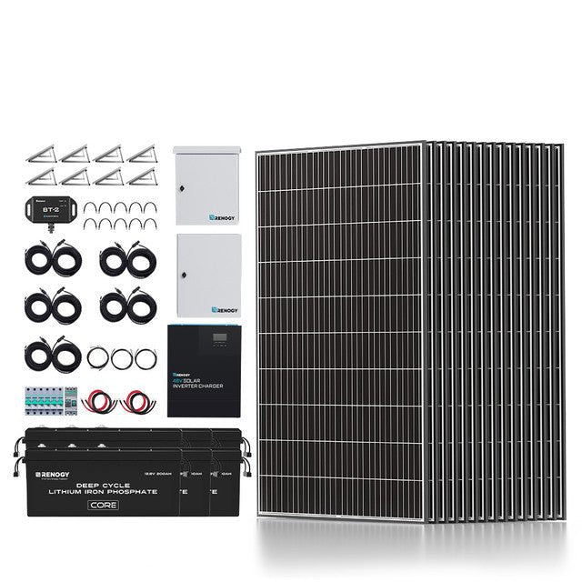 Renogy 4800W Tiny House Home Cabin Kit - Solar Generators and Power Stations Plus
