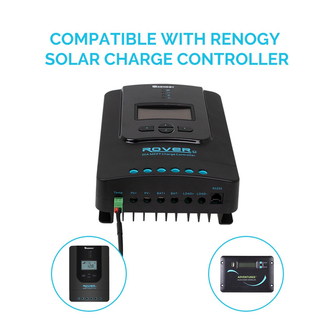 Renogy Battery Temperature Sensor for Renogy Solar Charge Controllers - Solar Generators and Power Stations Plus