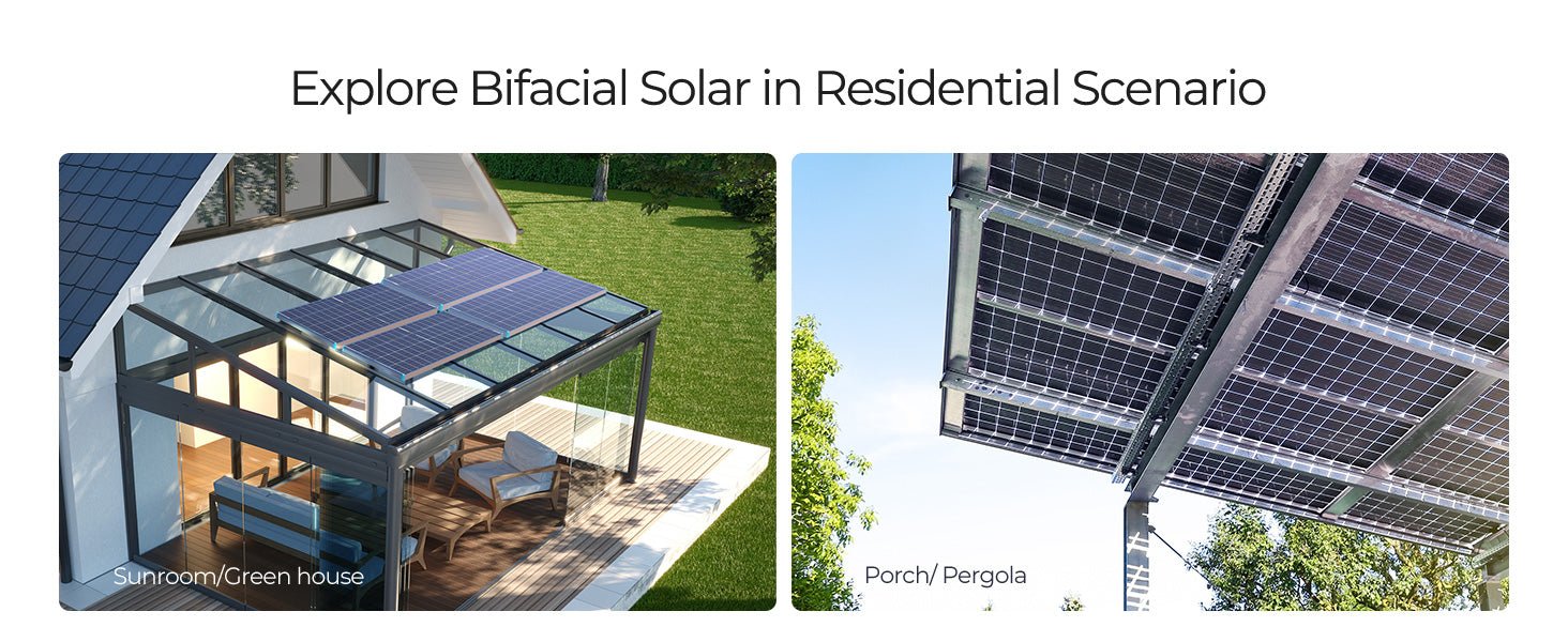 Renogy Bifacial 220 Watt 12 Volt Monocrystalline Solar Panel - Solar Generators and Power Stations Plus