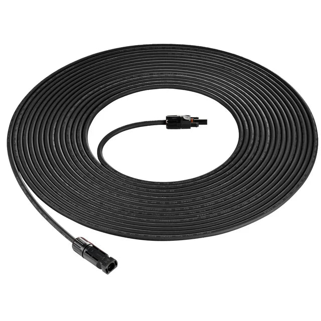 RICH SOLAR 15ft/10AWG Solar Panel Extension Cable Wire with Solar Connectors - Solar Generators and Power Stations Plus