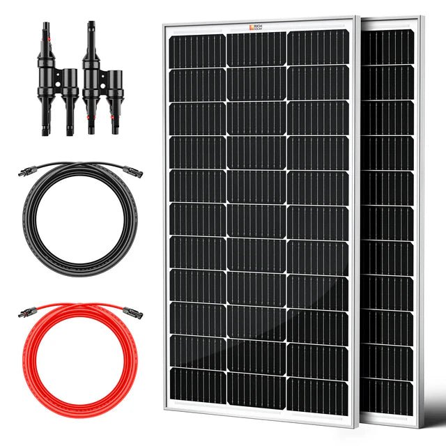 RICH SOLAR 200 Watt Solar Kit for Solar Generators Portable Power Stations - Solar Generators and Power Stations Plus