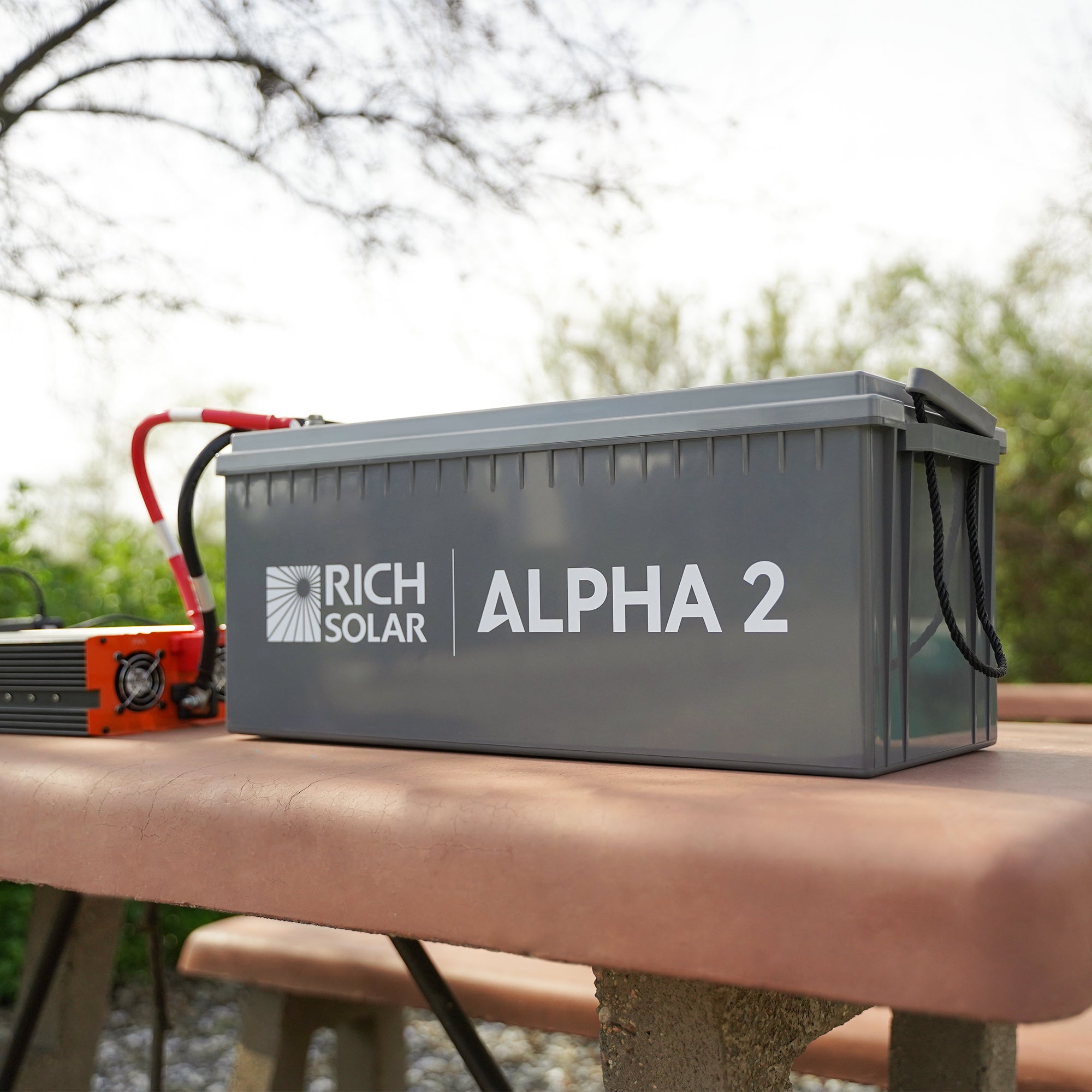 RICH SOLAR ALPHA 2 | 12V 200Ah LiFePO4 Battery w/ Internal Heat Technology and Bluetooth - Solar Generators and Power Stations Plus