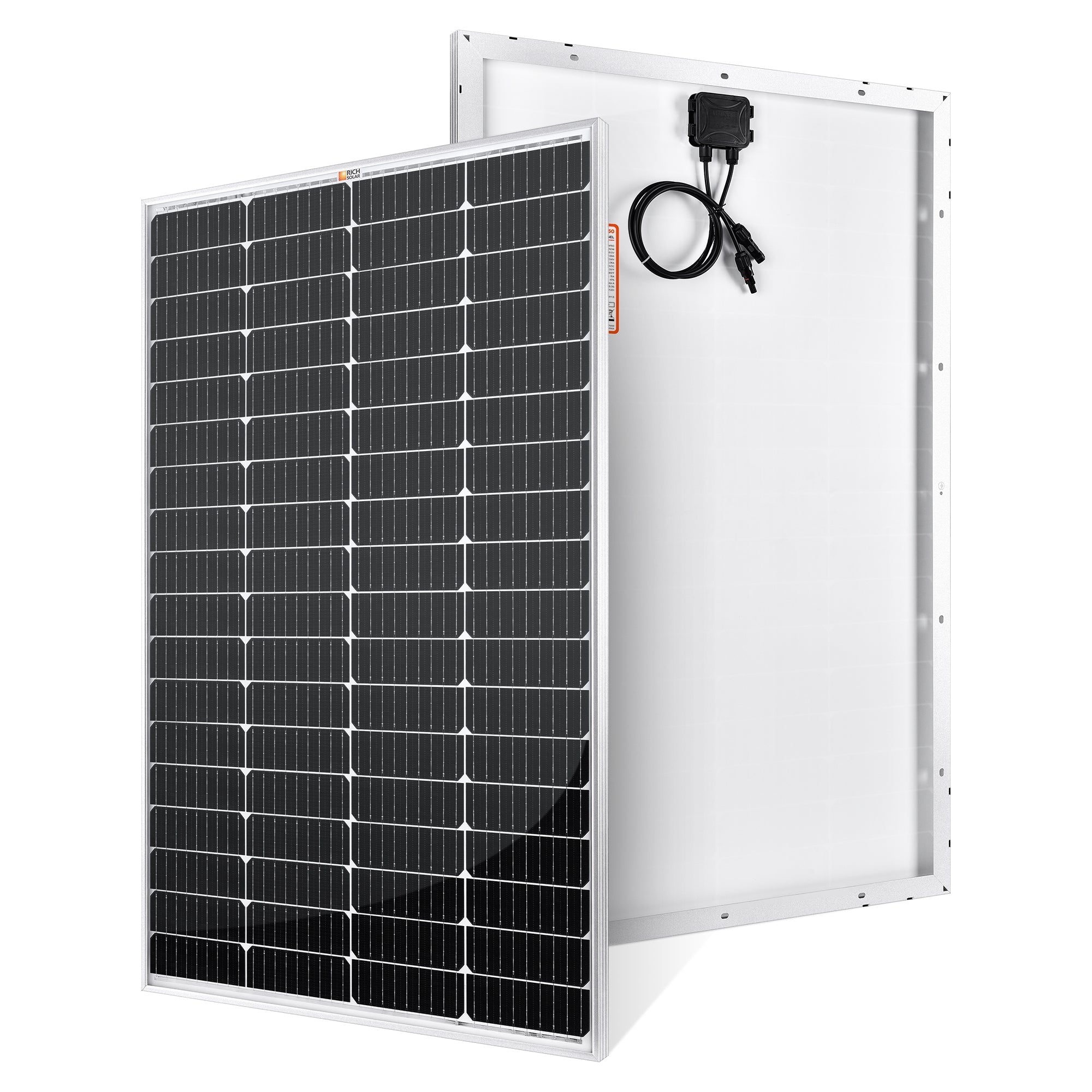 RICH SOLAR MEGA 150 Watt Monocrystalline Solar Panel | Best 12V Panel for RVs and Off-Grid - Solar Generators and Power Stations Plus