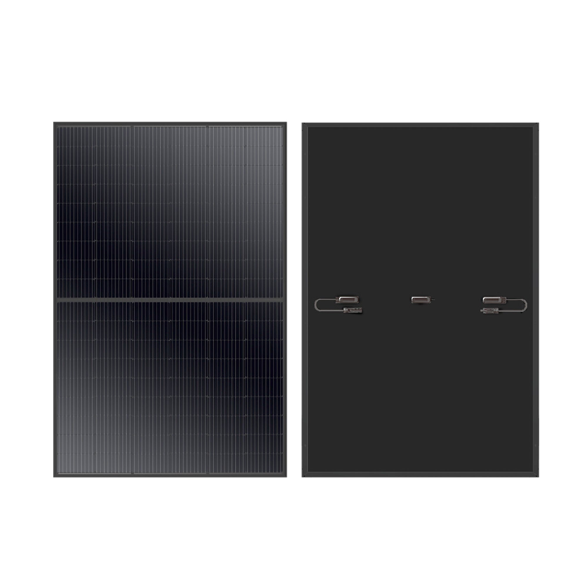 RICH SOLAR MEGA 410 Watt Monocrystalline Solar Panel (12pcs) | High Efficiency | Black Mono-facial Module | Grid-Tie | Off-Grid - Solar Generators and Power Stations Plus