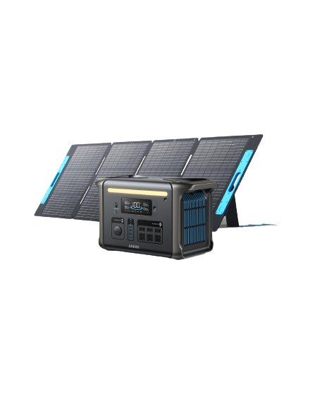 Anker SOLIX F1500 Solar Generator - 1536Wh | 1800W (with 1x 200W Solar Panel) - Solar Generators and Power Stations Plus