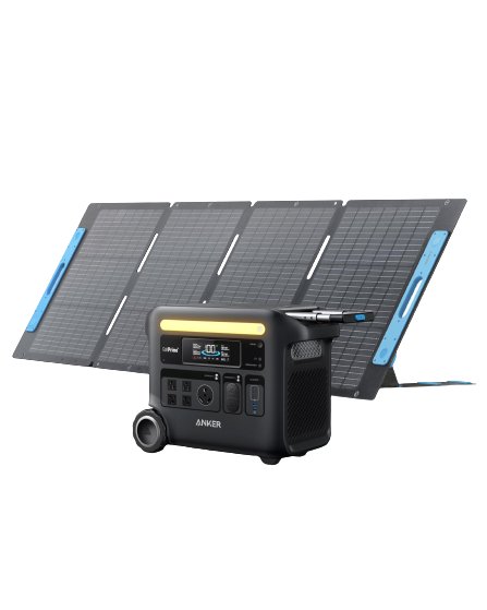 Anker SOLIX F2600 Solar Generator - 2560Wh | 2400W (with 1x 200W Solar Panel) - Solar Generators and Power Stations Plus