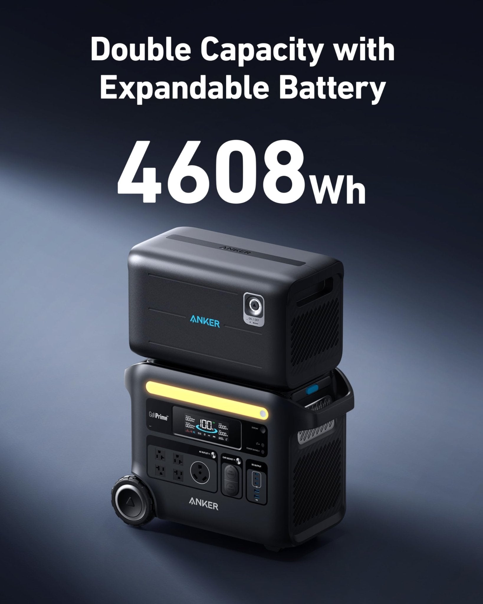 Anker SOLIX F2600 with Expansion Battery - 4608Wh | 2400W - Solar Generators and Power Stations Plus