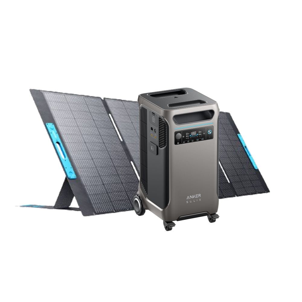 **NEW** Anker SOLIX F3800 Portable Power Station with 400W Portable Solar Panel for Home Backup - Solar Generators and Power Stations Plus