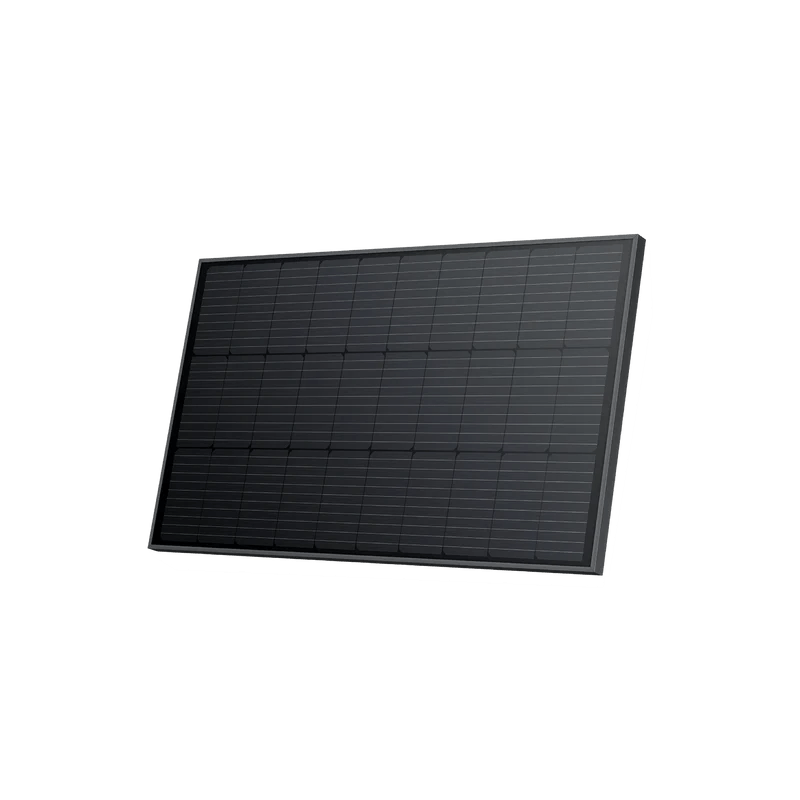EcoFlow 100W Rigid Solar Panel (2x) + Rigid Solar Panel Mounting Feet (2x) - Solar Generators and Power Stations Plus