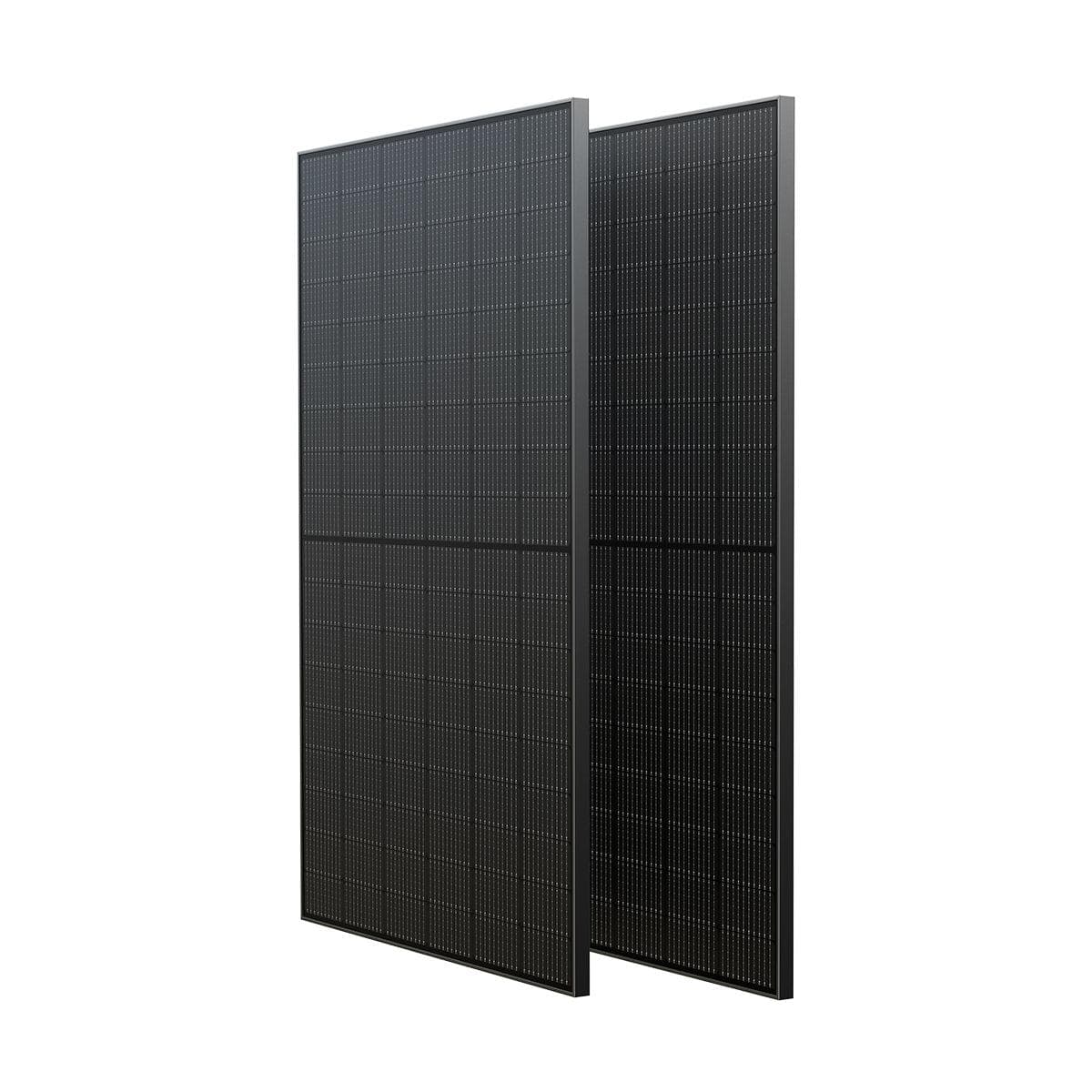 EcoFlow 400W Rigid Solar Panel (2x) + Rigid Solar Panel Mounting Feet (4x) - Solar Generators and Power Stations Plus