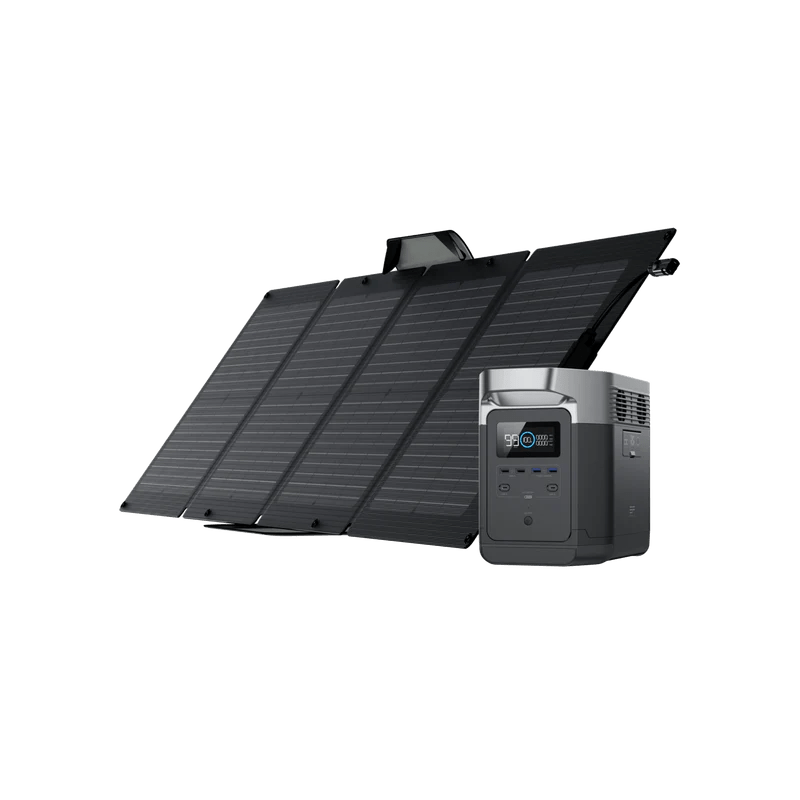 EcoFlow DELTA 1300 Solar Generator + 1x 110W Portable Solar Panel - Solar Generators and Power Stations Plus