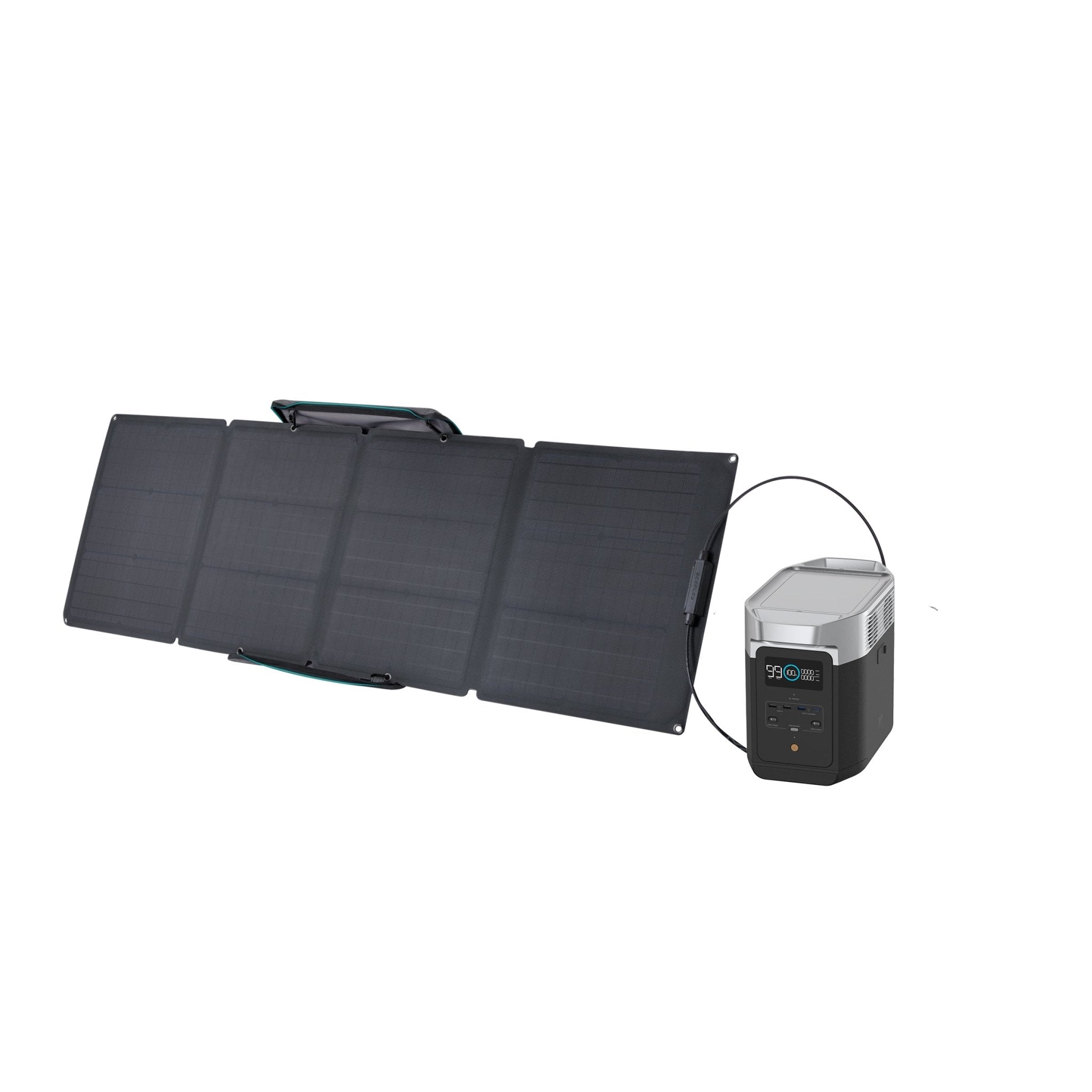EcoFlow DELTA 2 Solar Generator + 1x 110W Portable Solar Panel - Solar Generators and Power Stations Plus