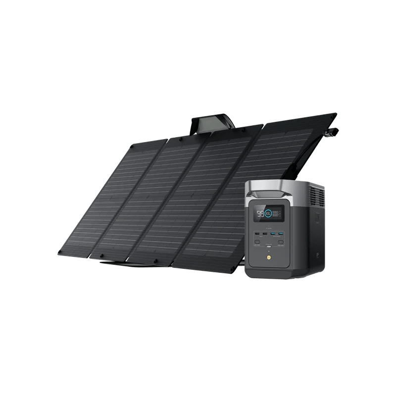 EcoFlow DELTA 2 Solar Generator + 1x 160W Portable Solar Panel - Solar Generators and Power Stations Plus