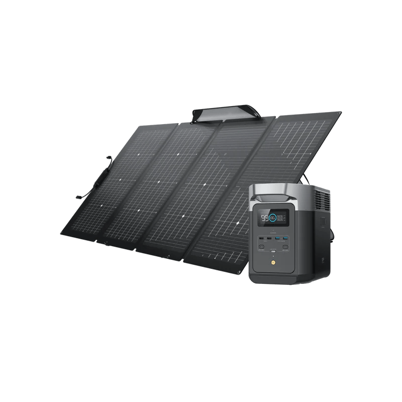 EcoFlow DELTA 2 Solar Generator + 1x 220W Portable Solar Panel - Solar Generators and Power Stations Plus