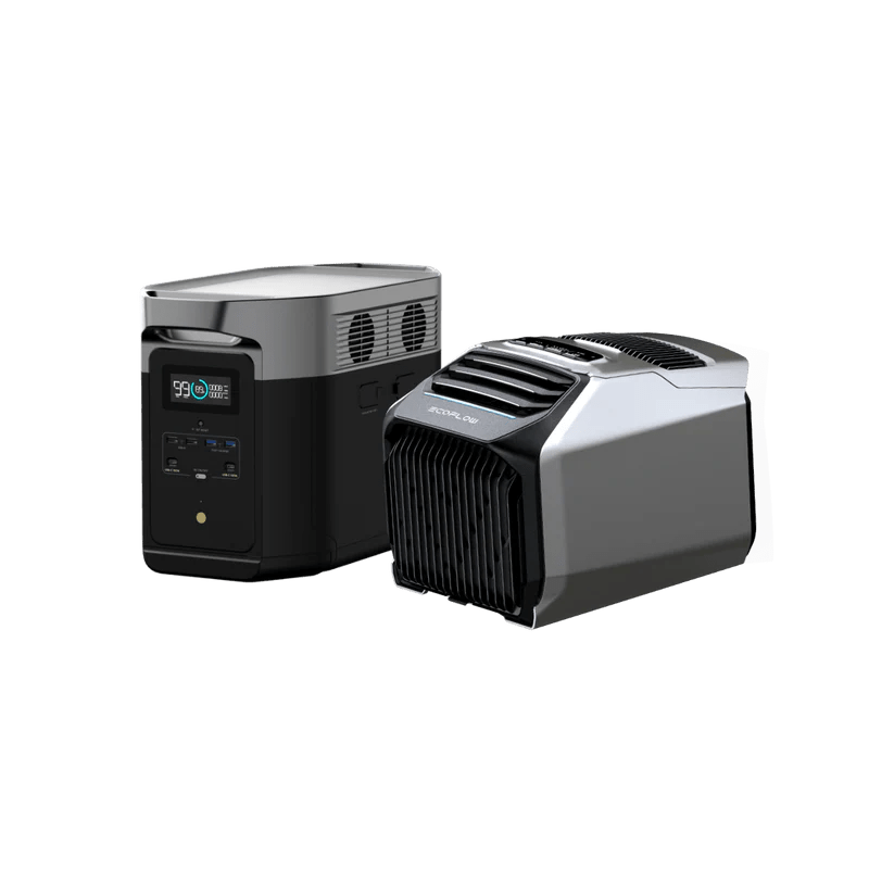 EcoFlow WAVE 2 Portable Air Conditioner + DELTA Max 1600 Portable Power Station - Solar Generators and Power Stations Plus