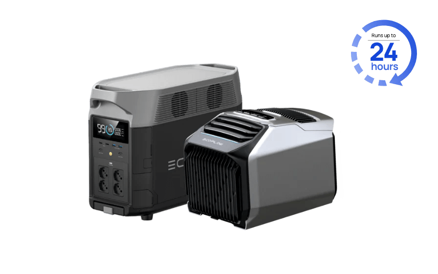 EcoFlow WAVE 2 Portable Air Conditioner + DELTA Pro Portable Power Station - Solar Generators and Power Stations Plus